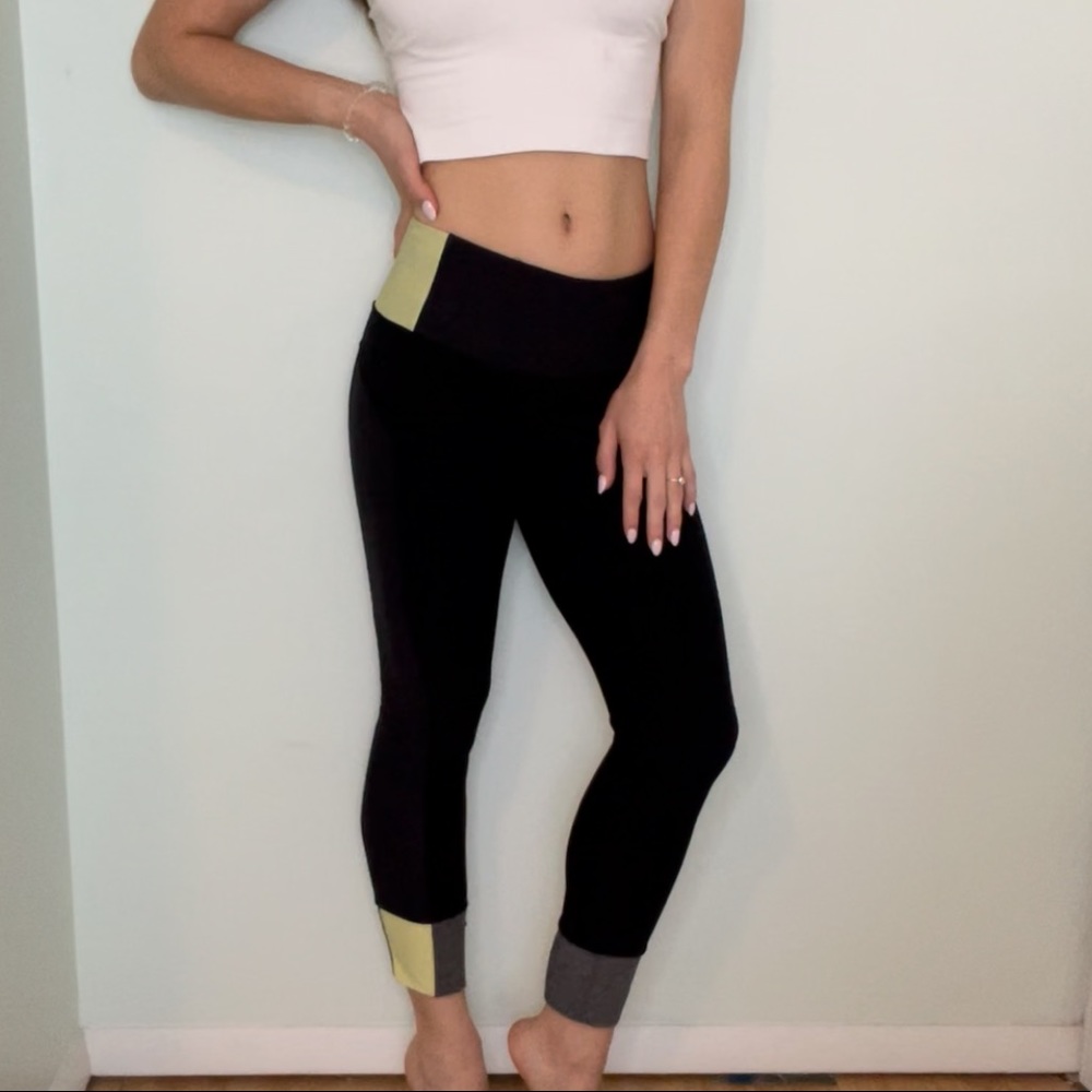 Yellow and Black Leggings